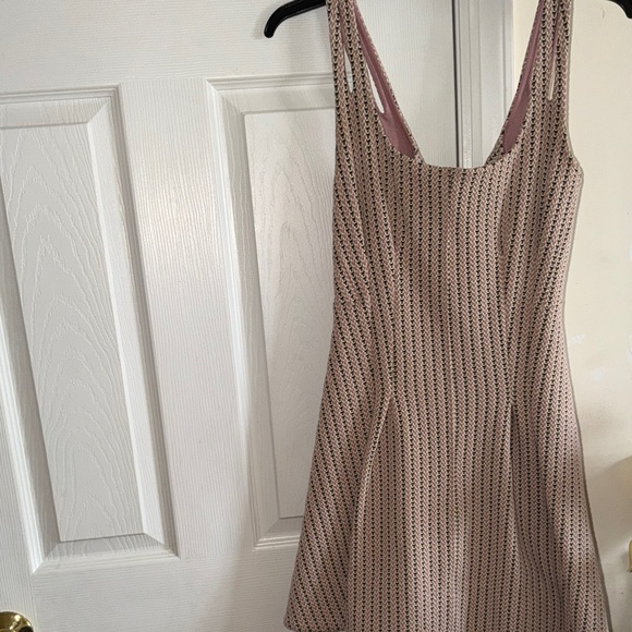 Maeve Jacquard Mini Pink Dress - Picture 2 of 9